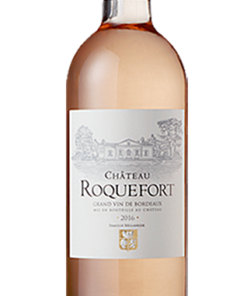 Etiquette vin perso Bordeaux Rose Chateau Roquefort