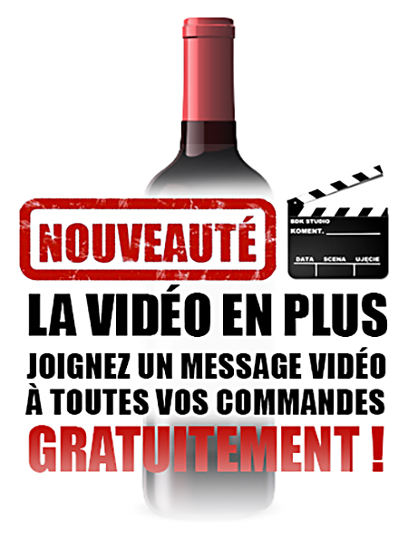 bouteille avec vidéo personnalisée